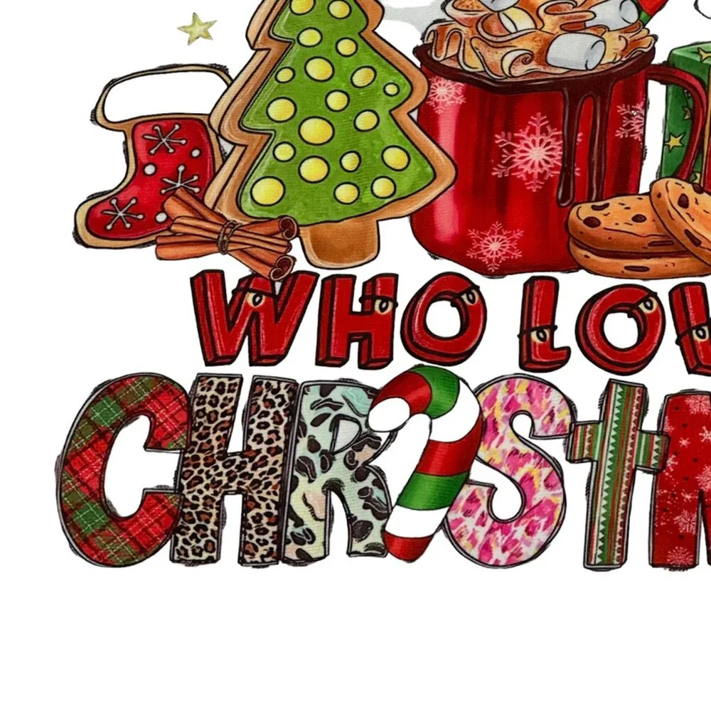 Pillow Cover Case Just A Girl Who Loves Christmas Holiday Decor Present Santa